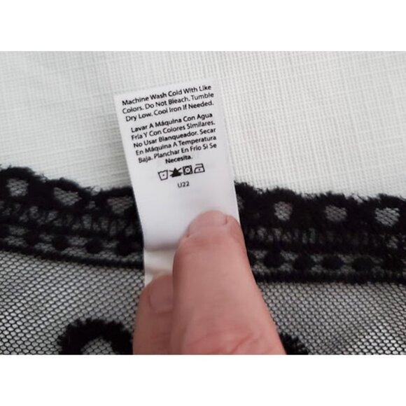 Black Boho Sheer Embroidered Lace Ruana Duster Kimono Cover-Up Size XXL-XXXL - Picture 8 of 8